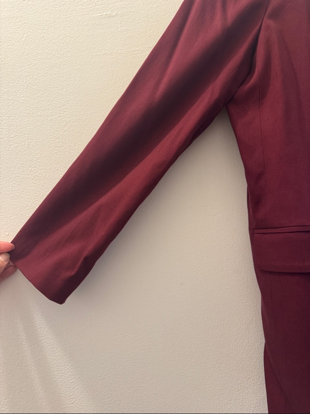 Madewell Burgundy Double-Breasted Blazer - Picture 2 of 3